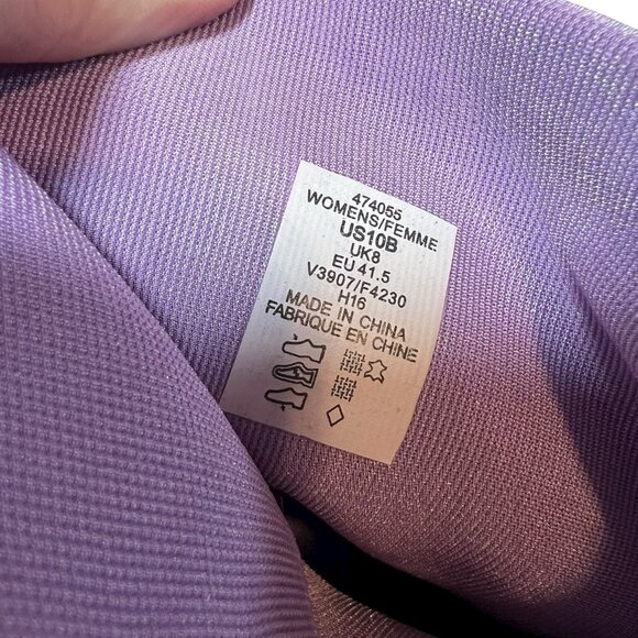 Women's Lands End Boots Size 10 Soft Slip On Booties Purple Rain Garden - Picture 4 of 6